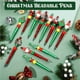 thumbnail image 2 of Bolígrafos con Cuentas para Navidad, Bolígrafos con Cuentas con 12 Espaciadores de Silicona con Forma de Papá para Material de Oficina Escolar para Navidad, 2 of 5