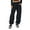 Black, variant on Sngxgn Women's Wide Leg Sweatpants Fall Casual High Wasited Pants(Blue,S)