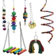 thumbnail image 1 of Set de 7 mordedores para pájaros con perchas, pelotas y cascabeles ShuxiuWang 9024735222224, 1 of 1