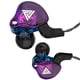 thumbnail image 4 of QKZ 1 par de auriculares con cable de 3,5 mm tipo auricular en la oreja, auriculares de teléfono, auriculares de sonido de alta fidelidad para tableta MP3 MP4, púrpura Inevent EL003207-01B, 4 of 7