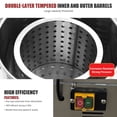 thumbnail image 4 of Commercial Electric Salad Spinner 15L, Stainless Steel Vegetable Dryer with Adjustable Speed for Restaurants and Hotel Kitchens, 4 of 6