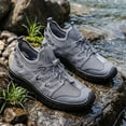 thumbnail image 5 of Domuza Water Shoes Wide Toe for Men Lightweight Quick Drying Swim Beach Aqua Shoes for Water Sport Diving Hiking Sailing Travel Gray 8 (EU-41), 5 of 5