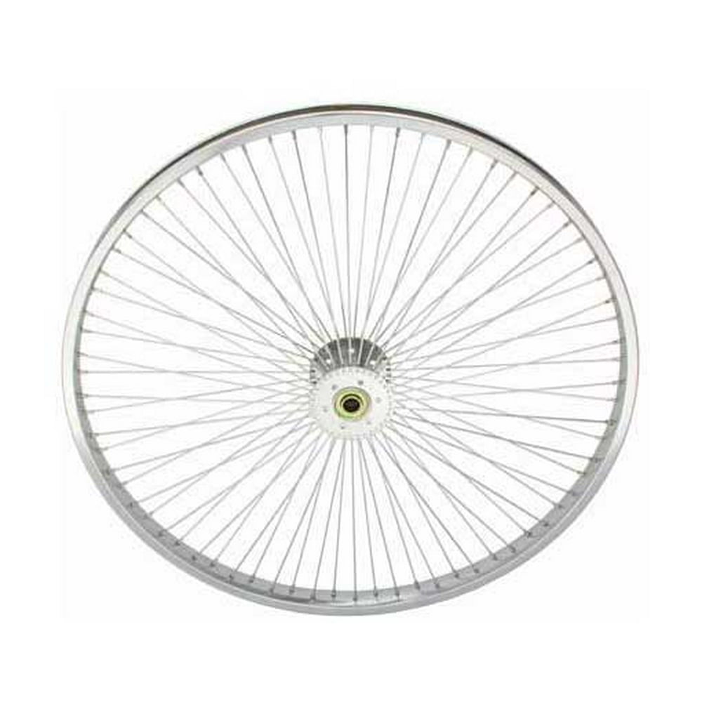 26" 72 Spoke HollowHub Wheel 14G Chrome. tricycle wheel, trike wheel