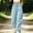 (Fashion 59)Light Blue, variant on Women's Solid Color Workwear Outdoor Pants With Pockets Zipper Windproof And Lightly Waterproof