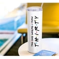 thumbnail image 3 of 30th Birthday Gifts For Her 30th Birthday Gifts For Women 20oz Skinny Travel Tumbler Happy 30 Year Old Bday Presents For 1994 Born Woman Female Friend Sister White Turn Thirty Wine Cup, 3 of 6