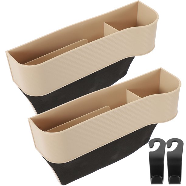 unbranded 2Ud Organizador De Asiento Para Auto Plástico Con Compartimentos Para Objetos Personales