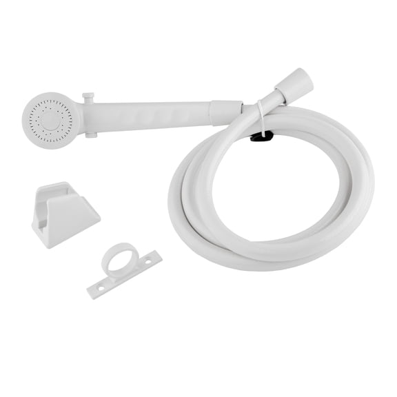 Dura Faucet DF-SA130-WT Rv Shower Head & Hose - White