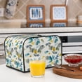thumbnail image 5 of KLL Watercolor Leaves Print 4 Slice Toaster Dust Covers Kitchen Small Appliance Cover with 2 Pockets,Can hold Jam Spreader Knife & Toaster Tongs (12.4 x 10.6 x 8.2), 5 of 6