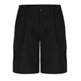 thumbnail image 1 of pstuiky Abreviatura para hombres, Pantalones cortos casuales de verano para hombre, de color sólido, con bolsillos y botones, transpirables y a la moda. Pantalones cortos para correr para hombre, 1 of 4