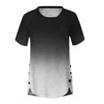 thumbnail image 4 of Aloohaidyvio Tops,Fashion Woman Causal Round Neck Printing Blouse Short Sleeve T-Shirt Summer Tops, 4 of 4