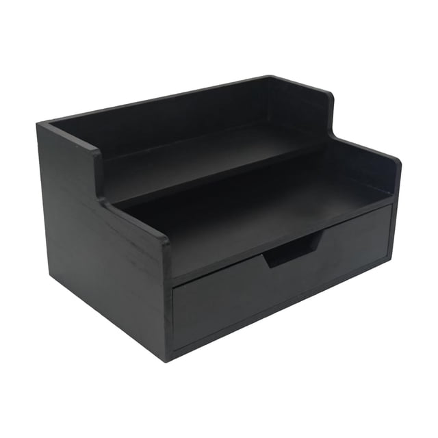veasfak Countertop Storage Rack with Drawer Elegant for Break Room Restaurant Office