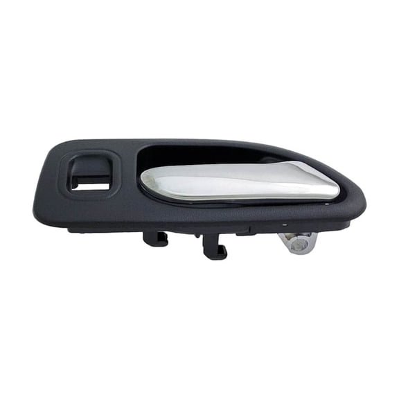 KarParts360 For Honda Accord 1994 1995 1996 1997 Interior Door Handle Passenger Side | Rear | Plastic Material | Chrome Finish | Black | Replacement For 72625SV4003ZA, 72625-SV4-013Z-A