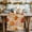 C, variant on Thanksgiving Table Runner, 13"x 72" Watercolor Orange White Pumpkin Fall Table Runner, for Farmhouse Halloween Holiday Home Decoration