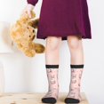 thumbnail image 5 of Zufioo Easter Rabbit Print Children's Mid-tube Socks, Contrast Color High Elastic Sports Socks - Sweat-absorbent, Warm, Suitable for Children Aged 6-10, 5 of 5