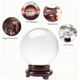 thumbnail image 4 of Bimiti Clear 5.9" Crystal Glass Decorative Ball, 4 of 13