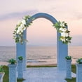 thumbnail image 3 of 2 Pieces Wedding Arch Floral Swag Display Plant Centerpieces Artificial Flowers for Windows Ceremony Backdrop Decoration, 3 of 8
