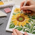 thumbnail image 6 of Stress Relief DIY Craft Diamond Art Kits, Full Rhinestone Diamond Painting Supplies, Multi Design Wall Art Decor Kit, 6 of 8