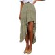 thumbnail image 1 of Gibobby Falda de tul Swing Ruffle Long Side Boho Split Falda Low Floral Elástico Maxi Mujer Vestidos Vestido Estampado Cintura Alta Falda(Verde, M), 1 of 5