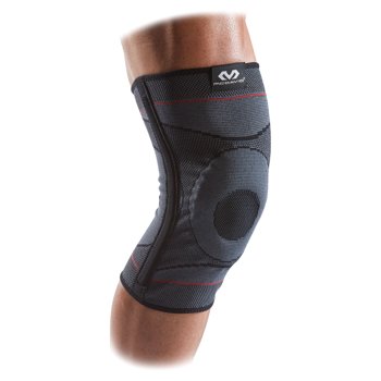 McDavid Knee Compression Knit Sleeve W/ Gel Buttress and Stays, L/XL