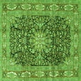 thumbnail image 1 of Ahgly Company Indoor Square Medallion Green Traditional Area Rugs, 3' Square, 1 of 1