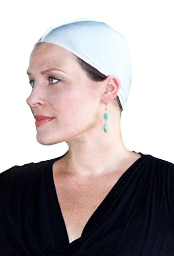 Hair Loss, Cotton Wig Liner Cap in Beige for Women with Cancer Chemo
