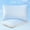 Blue, variant on Set of 2 Pillows, Adjustable Zipper Bed Pillows for Side, Back and Stomach Sleepers, 20" x 30"