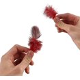 thumbnail image 3 of Paquete de 300 plumas decorativas de gallina de guinea para decoración artesanal DIY figura decorativa de Pascua y Navidad, 3 of 7