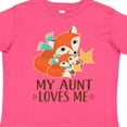 thumbnail image 4 of Inktastic Aunt Loves Me Woodland Fox Boys or Girls Toddler T-Shirt, 4 of 5