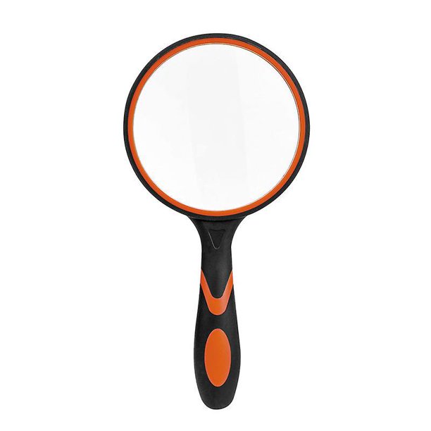 Lupa de lectura portátil 10x con paño de limpieza con mango suave antideslizante para personas mayores Lectura de periódicos y niños Exploración de pasatiempos de la naturaleza