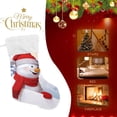 thumbnail image 5 of SKYSONIC Christmas Stockings 2PCS,Christmas Cute Snowman Big Xmas Stockings Gift Decorations and Party Supplies,Used for Fireplace Decoration Socks Christmas Tree Decoration, 5 of 7