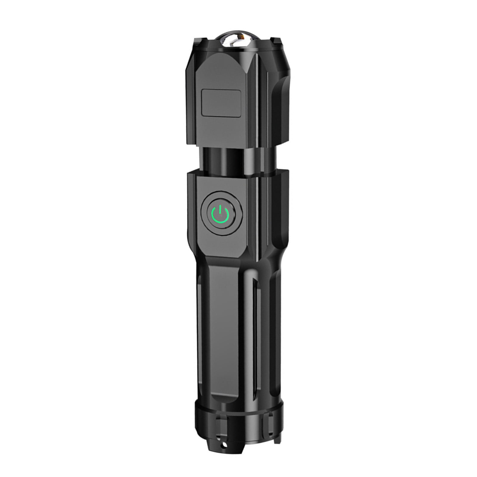 DENARP Lampe de poche robuste à 3 cellules D, zoomable, lampe de poche