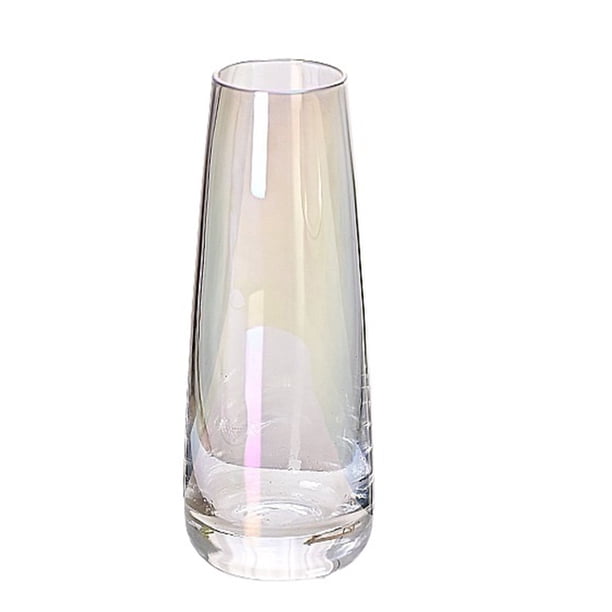 Luz de lujo Internet celebridad vidrio transparente pequeño florero decoración sala de estar arreglo floral ins estilo de alto grado simple Tulip Cultivo de agua