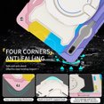 thumbnail image 2 of FJLBDE Case for Samsung Galaxy Tab S8 Plus 2022/S7 FE 2021/S7 Plus 2020 12.4-Inch with 360 Kickstand, Shoulder Strap Carrying Cover, Multicolor Pink, 2 of 6