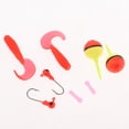 thumbnail image 4 of Telescopic Mini Aluminum Portable Fishing Rod Reel Hooks Red, 4 of 8