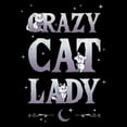 thumbnail image 2 of Women's Aristocats Crazy Cat Lady Graphic Tee Black X Large, 2 of 4