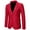 Red, variant on ZCFZJW Men's Slim Fit Casual Blazers Lightweight Sport Coats Long Sleeve Solid Color One Button Suit Jackets for Work Business Wedding Navy XL