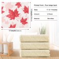 thumbnail image 3 of 6PCS Dish Towels and Dish Cloths Reuseable Dishcloths Sets for Washing Dishes, Cooking, Baking Size 11" x 11" Red Maple Leaves Pattern, 3 of 9