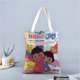 thumbnail image 2 of Nikhil & Jay Bolso de tela con estampado de lienzo para mujer, bolsa de compras reutilizable y estética, con cremallera interior, regalo para mujer,40*40cm., 2 of 6