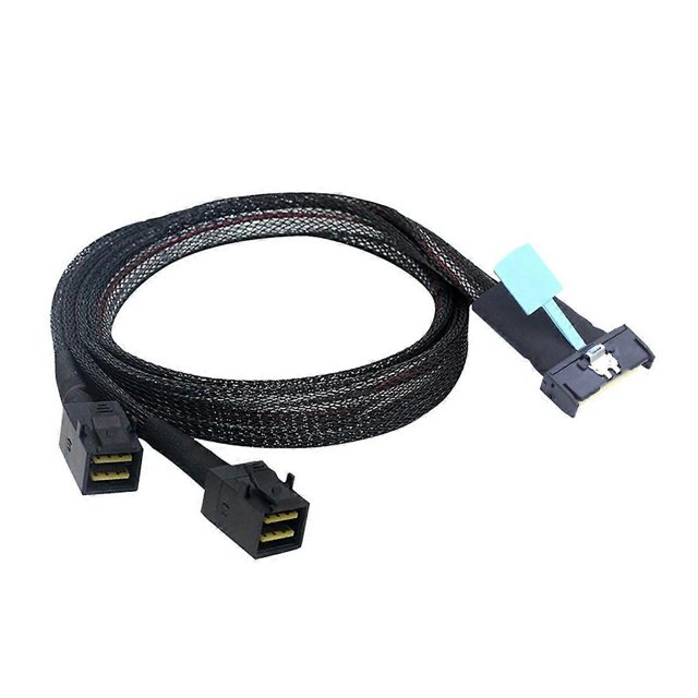 MCIO 8i to 2 X SFF 8643 Cable PCIE Gen5 MCIO 8X to Mini SAS HD SFF 8643 High Speed Cable for Server Data Center 0.5M