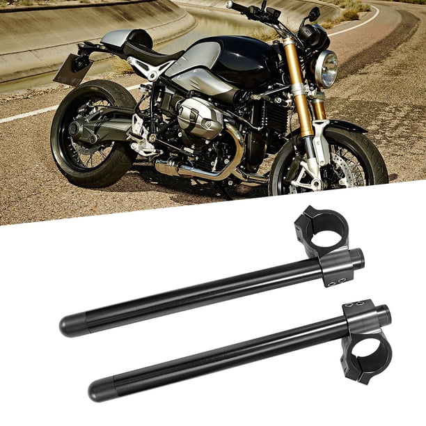 Manejo De La Motocicleta, Moto Del Manillar CNC Clip De Manija Separado En Barras Aerodinámicas De 41 Mm En Manillares De 38 Mm Modificación De Motocicleta Universal