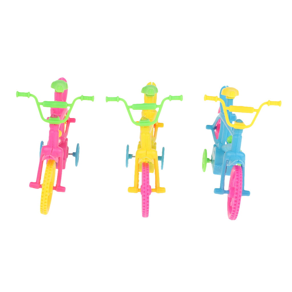 10pcs/pack Plastic Pull-back Bike Figures Children Toy Gift Sand Table Scene 