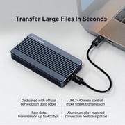 ACASIS 40Gbps M.2 NVMe SSD Enclosure for Thunderbolt 4/3/USB4, with Tool-Free Installation, Aluminum Heat Sink & Noiseless Design, Supports 2280-2230 SSDs for M1/M2 Pro/Max.
