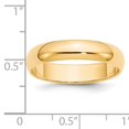 thumbnail image 3 of 14k Yellow Gold 5mm Half Round Band Size 12.5, 3 of 3