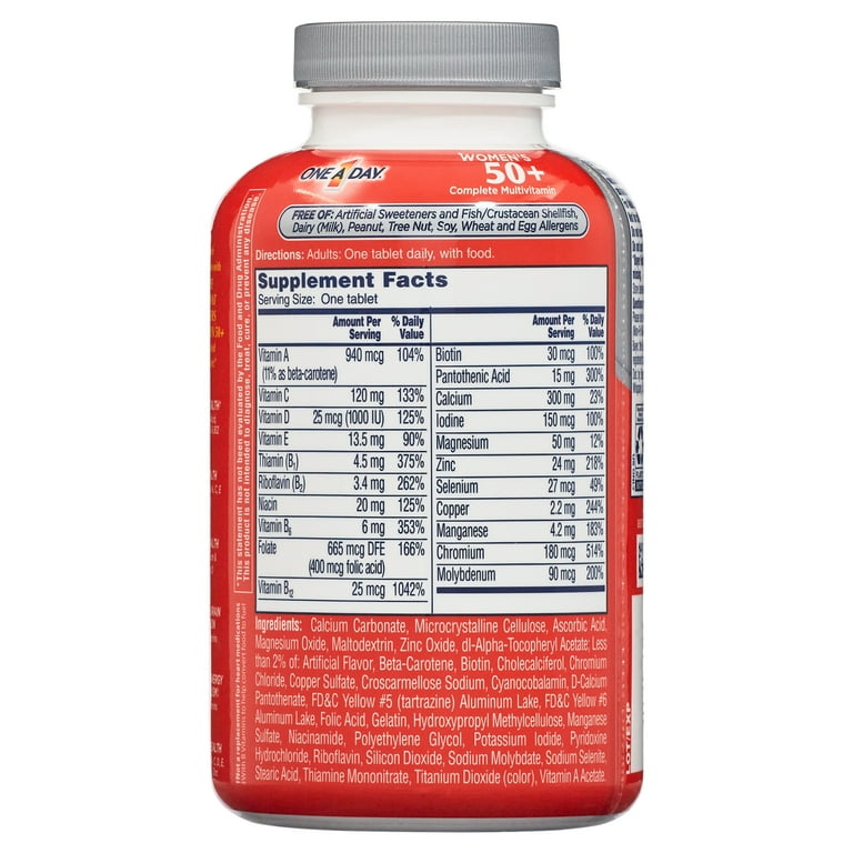 One A Day Women's 50+ Multivitamin Tablets, Multivitamins