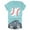 Light blue, variant on yunLCZ Basic T Shirts Women's Spring/summer Baseball Print Loose T Shirt Short Sleeve Top