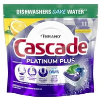Cascade Platinum Plus Clean Lemon Scent 11 Count
