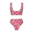 thumbnail image 6 of Rocae Strawberry Cake for Bikini Set for Women Two Piece Sexy High Swimsuits Split Crossover Bikini Small, 6 of 9