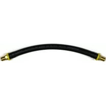 12-inch Short Air Compressor Hose: 1/4" Male NPT to 1/4" Male NPT Connections (Lead-Free Brass)