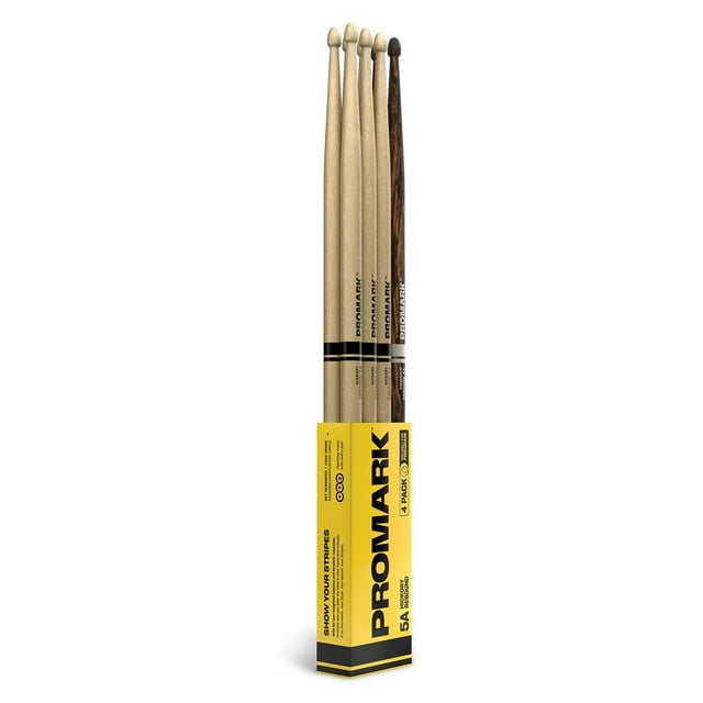 ProMark Baquetas Bateria - Rebound 5A Drumsticks - FireGrain - Sensación de peso trasero - Acabado d