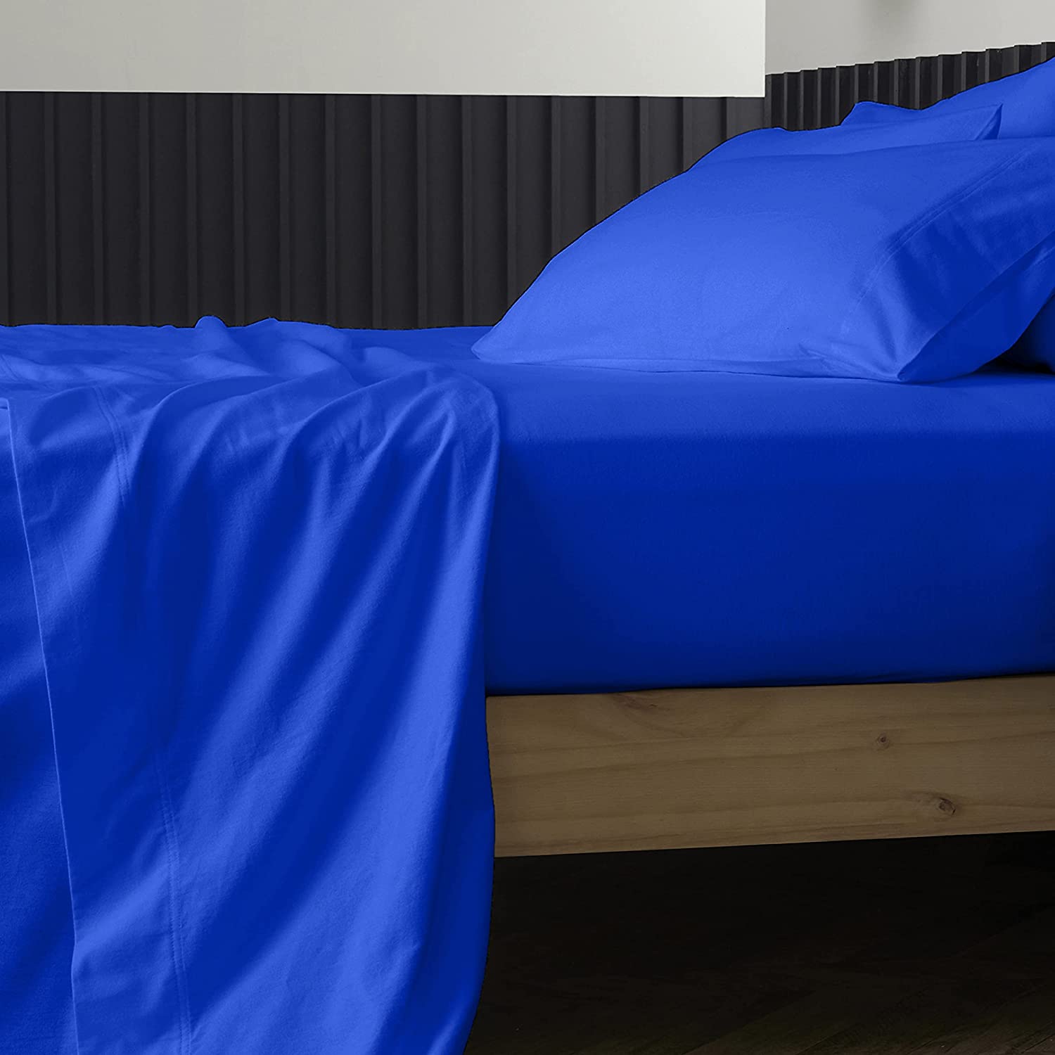 Pure Egyptian Queen Size Cotton Bed Sheets Set (Queen, 1000 Thread